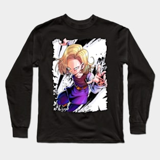 ANDROID 18 MERCH VTG Long Sleeve T-Shirt